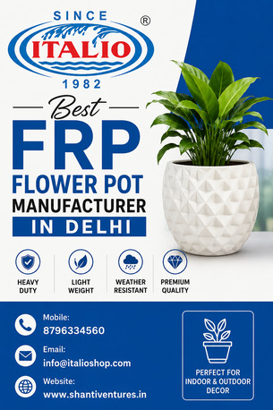 Best FRP Flower Pot Manufacturer In Delhi | ItalioShop