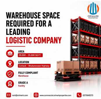 INR 01,  Warehouse For Rent In Bhubaneswar – Premium Industrial & Logistics Spaces Available