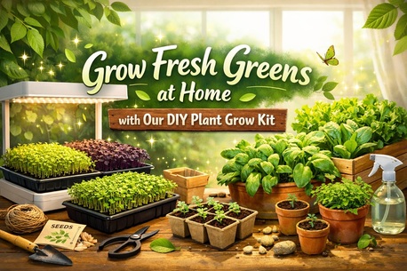 Grow Fresh Greens At Home With Our DIY Plant Grow Kit