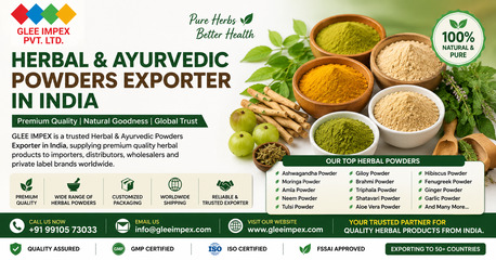 Premium Herbal & Ayurvedic Powders Exporter From India – Bulk Supply Worldwide