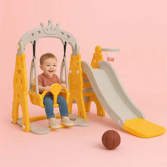 INR 9499,  Fun-Filled Swing And Slide Set For Active Kids Play | OK Play India