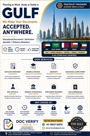 Educational Document Verification And Attestation Help