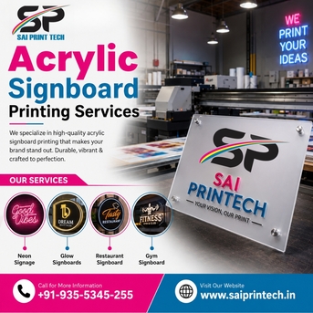 Acrylic Sign Board Near Me | Custom Acrylic Signs For Business