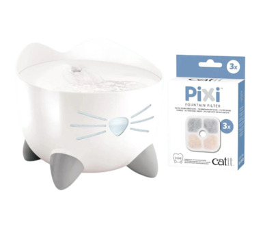 Catit Premium Cat Fountain And Replacement Filters Combo