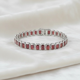 INR 10000,  Buy Sterling Silver Tennis Bracelets Online photo 1