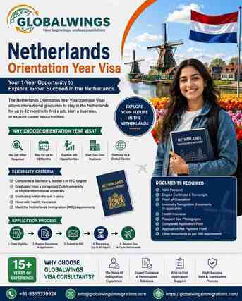 Best Netherlands Orientation Year Visa Services For Indian Students photo 1