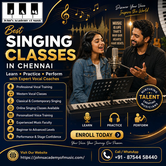 Best Singing Classes In Chennai? Join John's Academy Of Music!