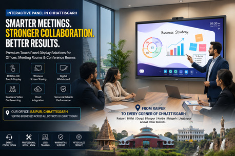 Interactive Panel For Offices In Chhattisgarh | Smart Touchscreen Displays By Bhavya Innov photo 1