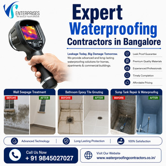 Expert Waterproofing Contractors In Bangalore