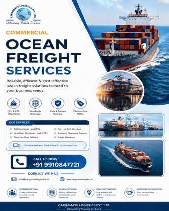 Ocean Freight Services Delhi | Reliable Sea Freight & Container Shipping