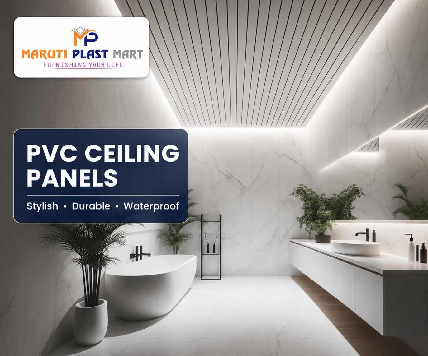 PVC Ceiling in Ahmedabad | Panels and Designs – Maruti Plast