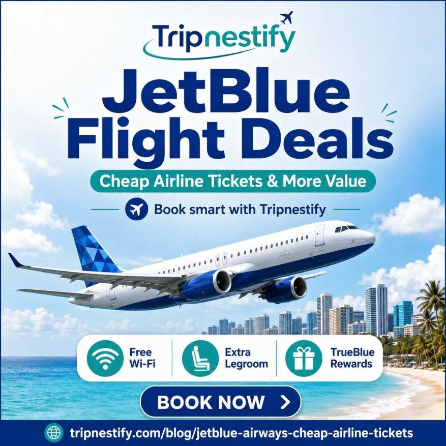 JetBlue Flight Deals – Cheap Airline Tickets & Offers | Tripnestify photo 1