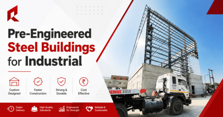 PEB Steel Buildings Gujarat | Industrial Structure Experts | RFinfra
