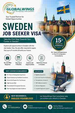 Reliable Sweden Job Seeker Visa Assistance | 15+ Years Experience photo 1