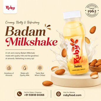 Badam Milkshake In Tamil Nadu