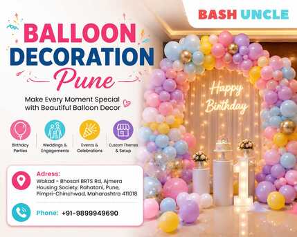 Balloon Decoration Pune — Bash Uncle | Premium Event Balloons photo 1