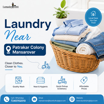 Top-Rated Laundry Service Near Patrakar Colony, Mansarovar photo 1