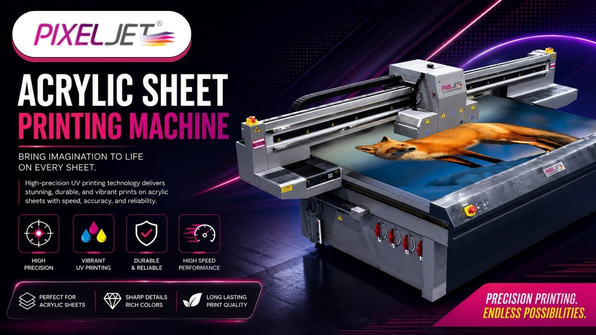 Acrylic Sheet Printing Machine – Best Price | Pixeljetworld photo 1