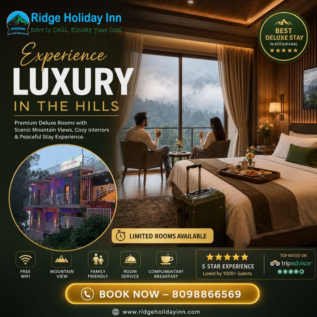 Scenic Mountain View Hotel in Kodaikanal with Premium Amenities