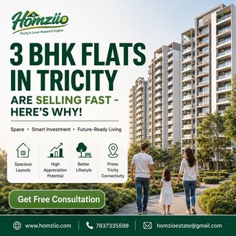 INR 10000,  Ready-to-Move 3 BHK Flats Listed On Homziio – Check Today