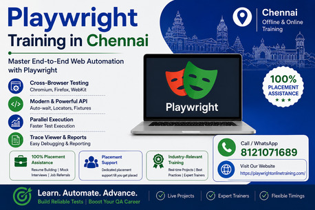 PlaywrightOnlineTraining – The Ultimate Destination For The Best Playwright Training In Ch