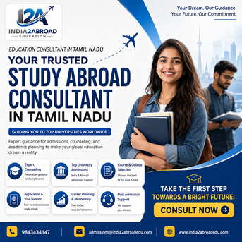 Trusted Education Consultant In Tamil Nadu | Study Abroad Guidance | India2Abroad