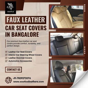 Faux Leather Car Seat Covers In Bangalore photo 1