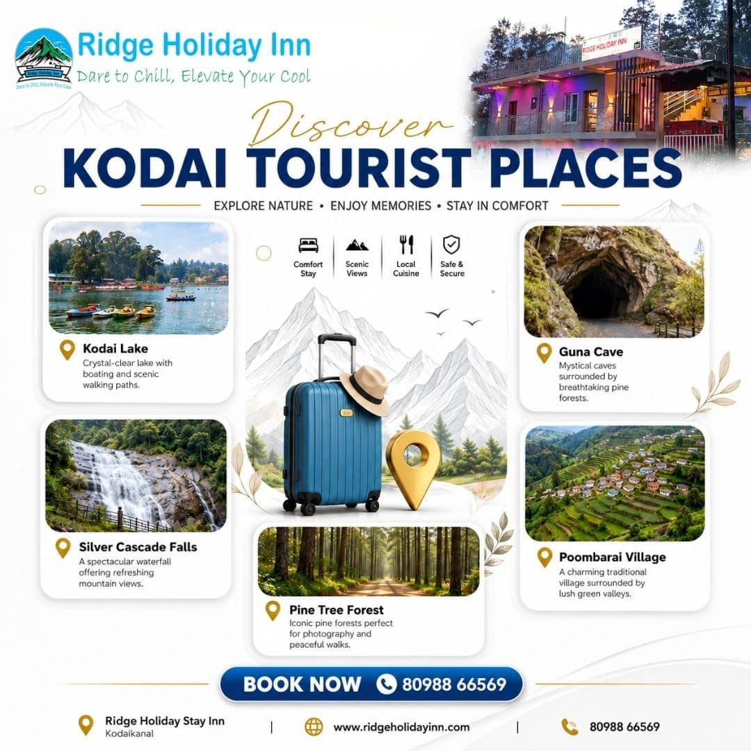 Best Places to Visit in Kodaikanal | Stay at Ridge Holiday Inn photo 1