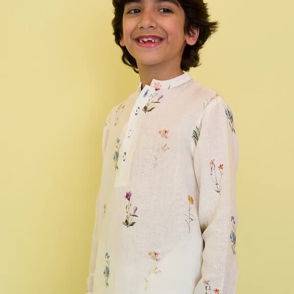 INR 4,  Diwali Special | Linen Kurta For Boys | Starting INR 4500 | Little West Street