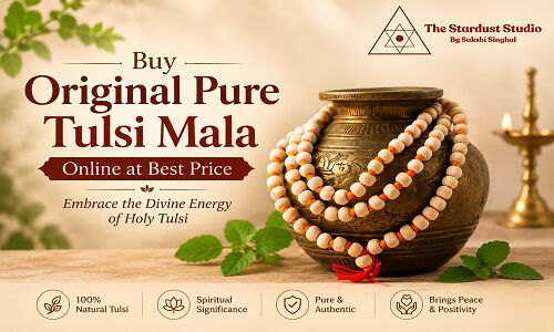 INR 555,  Buy Original Tulsi Mala Online At Best Price | The Stardust Studio