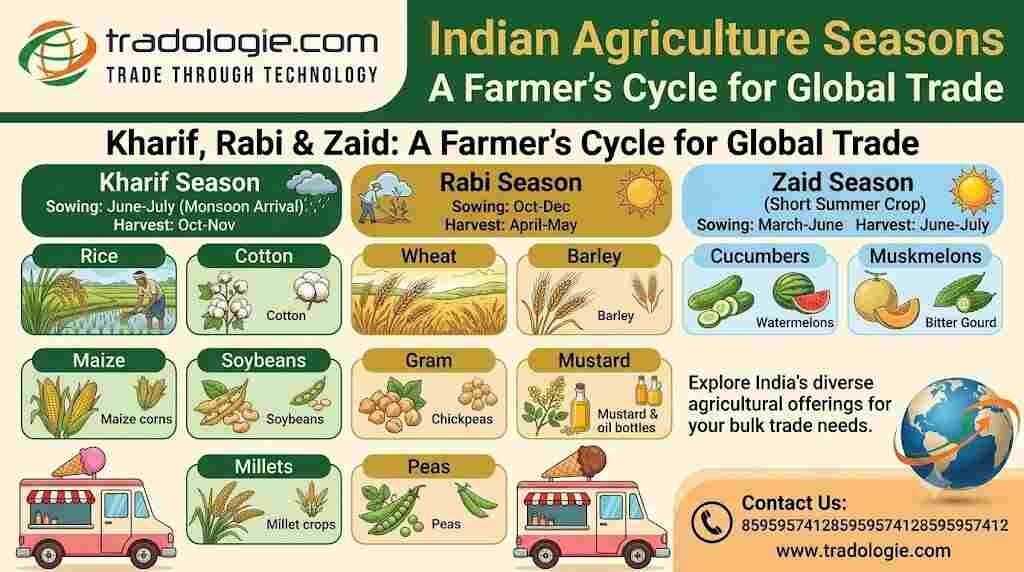 INR 25,  Indian Agriculture Seasons: Rabi, Kharif & Crop Seasons