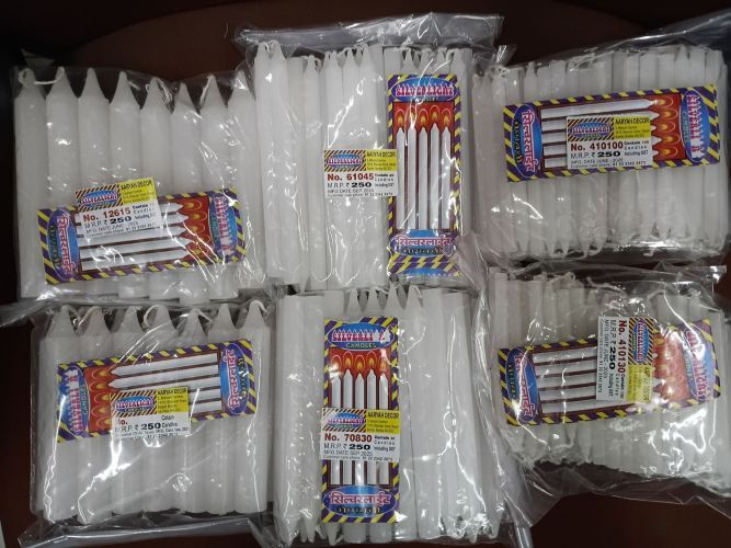 INR 150,  HOUSE HOLD PPLAIN WHITE CANDLES- AARYAH DECOR photo 1