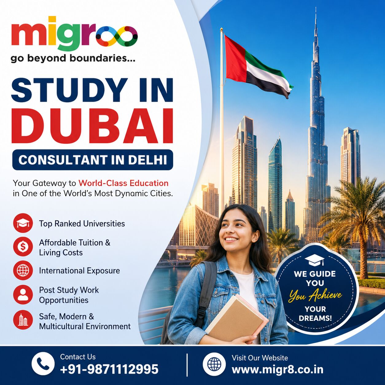 Study In Dubai Consultant In Delhi