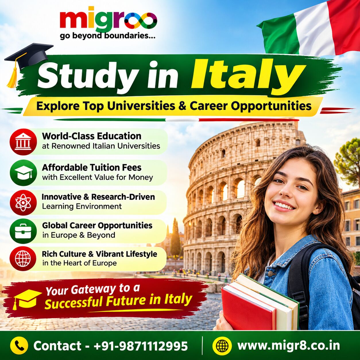 Study In Italy For Indian Students – Courses, Universities & Guidance