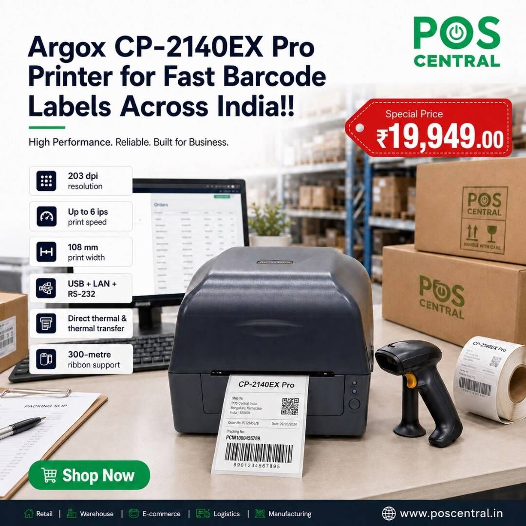 INR 19949,  Order Argox CP-2140EX Pro Desktop Barcode Printer Online In India photo 1