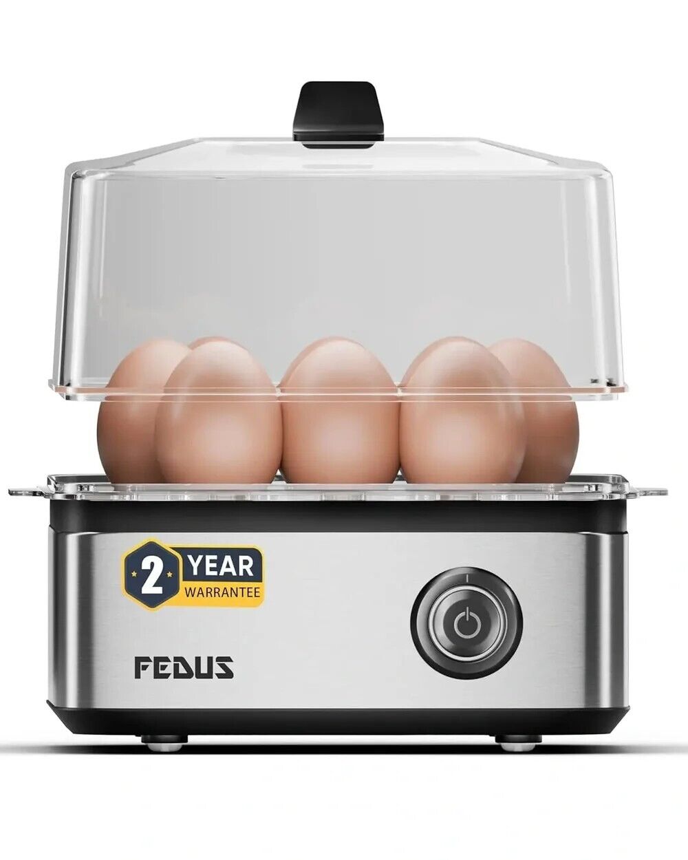 INR 1499,  FEDUS EGGLINE Automatic 8 Egg Boiler Steamer