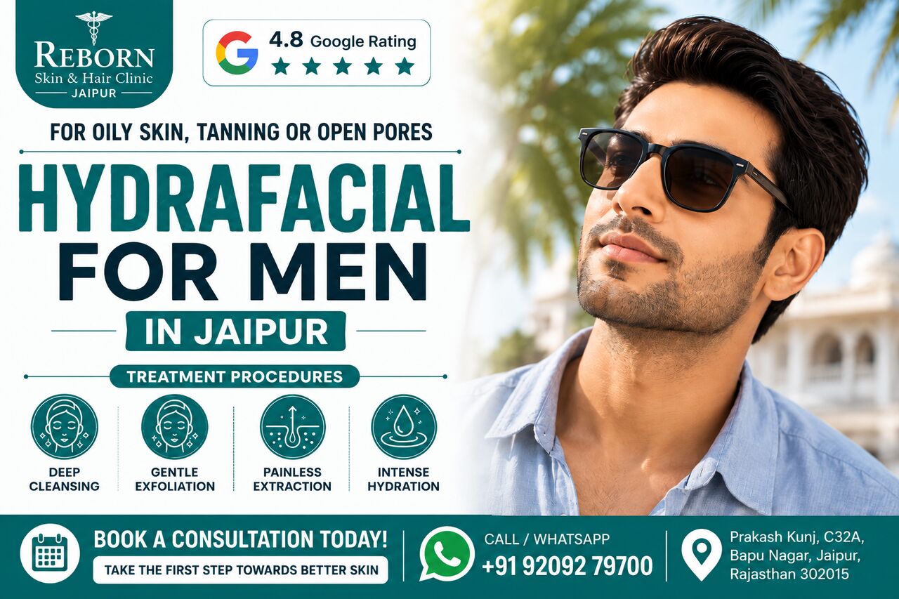 INR 2500,  Hydrafacial Treatment For Men In Jaipur – For Oily Skin