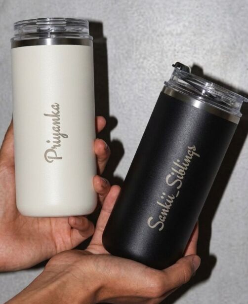 INR 1,  Order Your Personalized Minimal Brew Cup - Premium Travel Sipper photo 1