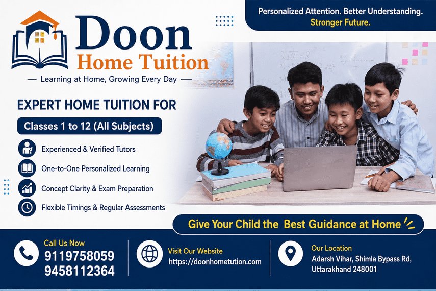 How Home Tuition Helps Dehradun Students Learn With Confidence photo 1