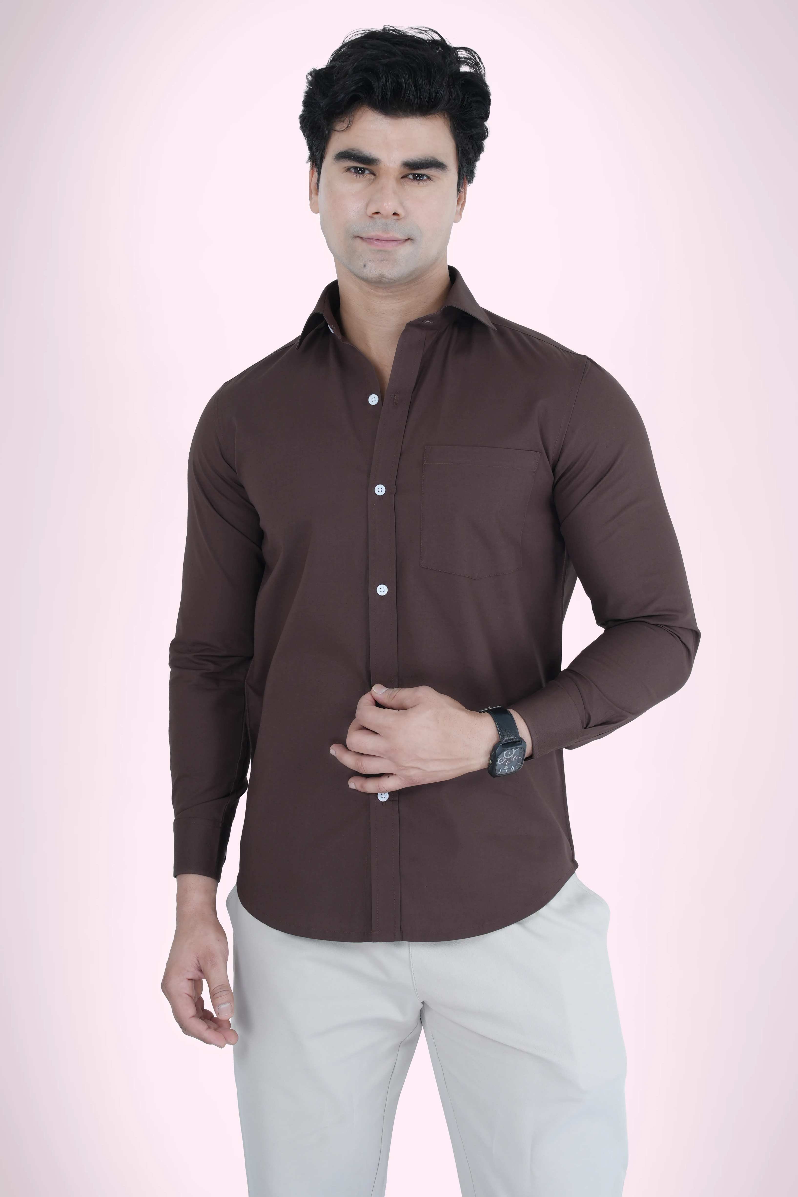 Best Brown Shirt for Men - Comfortable & Trendy photo 1