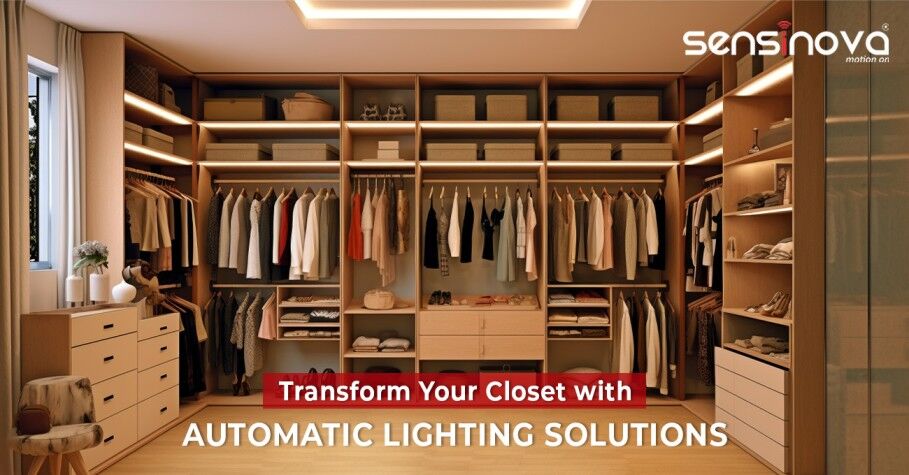 Automated Wardrobe Lighting: Modern Sensor Illumination | Sensinova photo 1