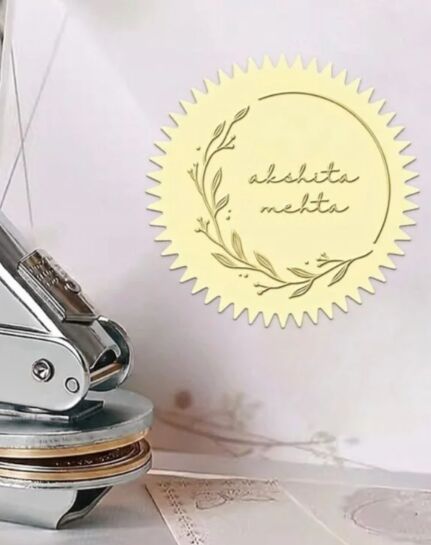 INR 1349,  Buy Personalized Floral Paper Embosser For Books | Ink N Bow photo 1
