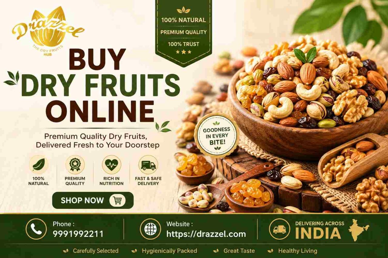 INR 419,  Buy Dry Fruits Online - Drazzel
