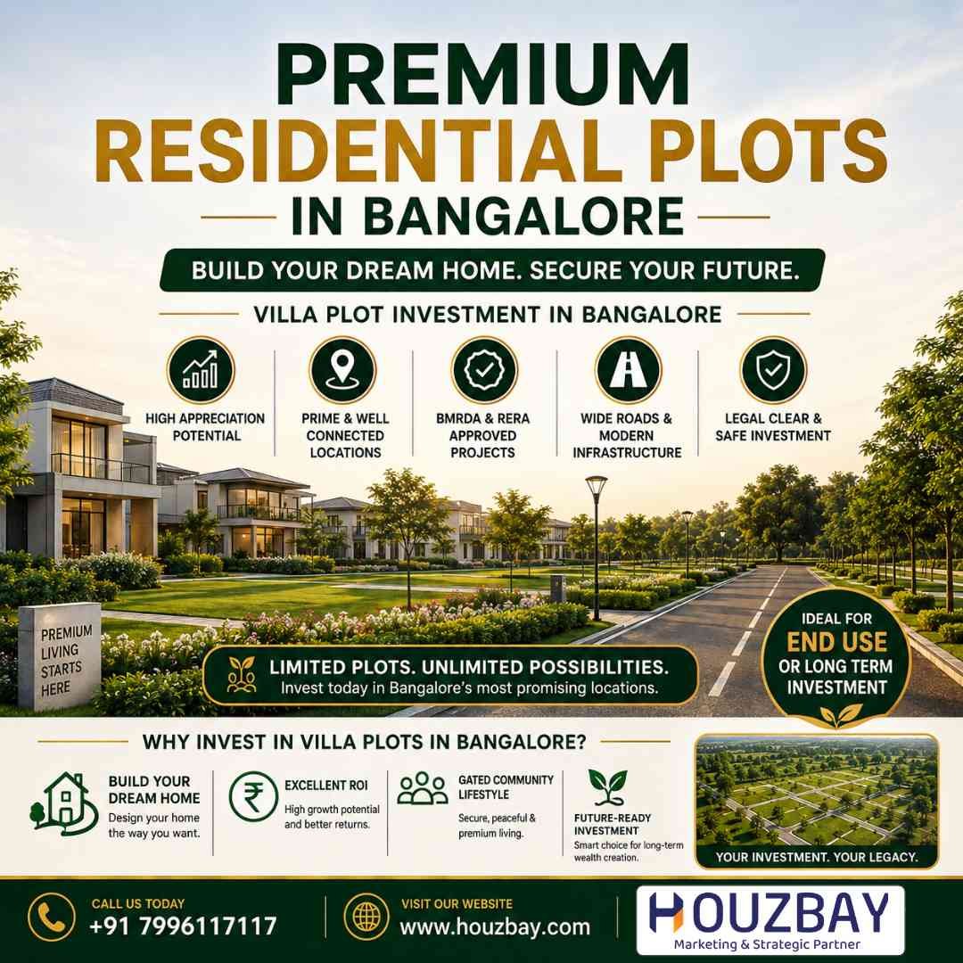 Premium Residential Plots in Bangalore | Villa Plot Investment in Bangalore