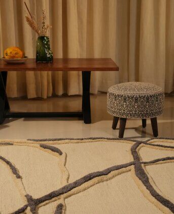 INR 32200,  Round Rugs In Living Room: A Stylish Touch For Contemporary Interiors | Loops By LJ