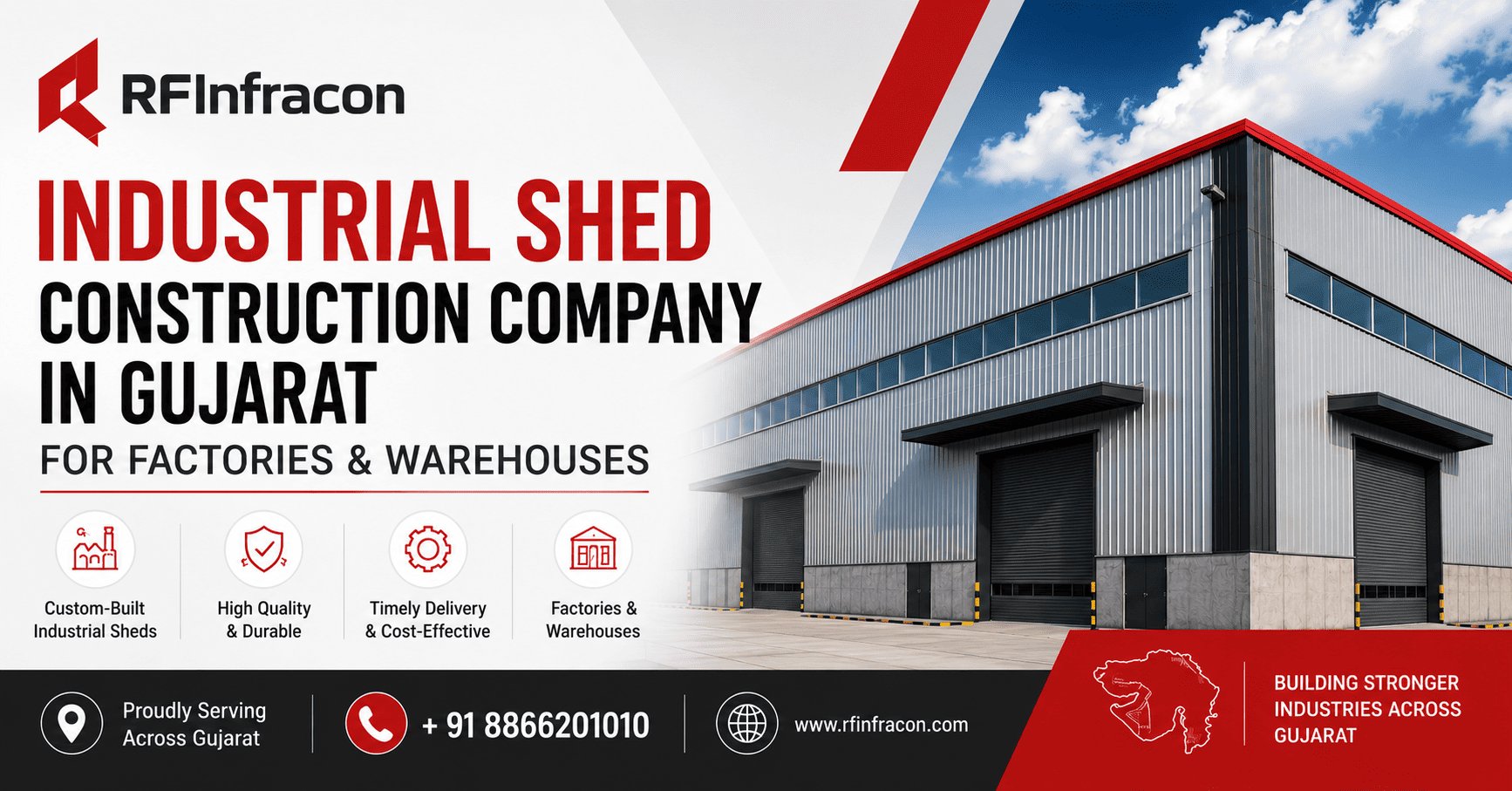 Industrial Shed Construction Gujarat | Cost Efficient Build photo 1