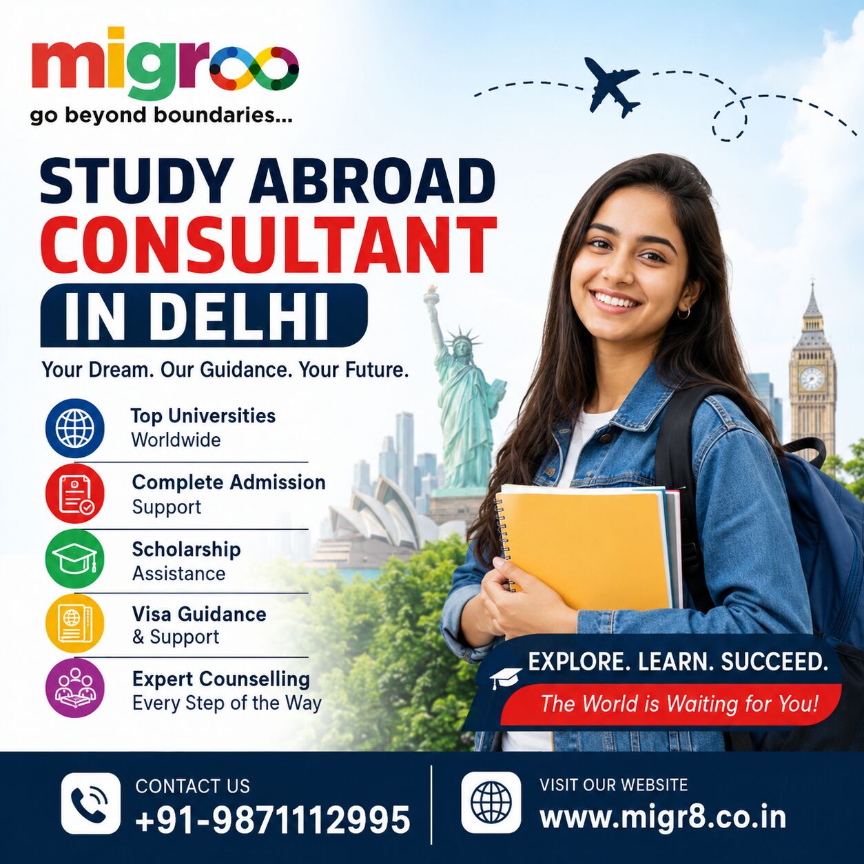 Study Abroad Consultant In Delhi photo 1