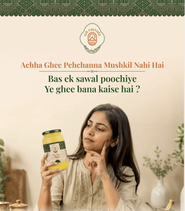 INR 849,  Gir Cow Ghee By Gir Culture – 100% Pure Bilona A2 Ghee | Buy Online India