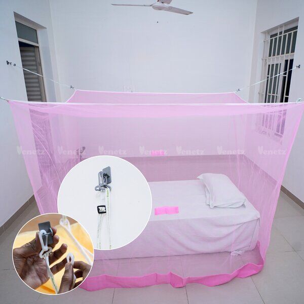 INR 1,  Buy 4-Person Mosquito Net For Family – Easy 30-Second Setup