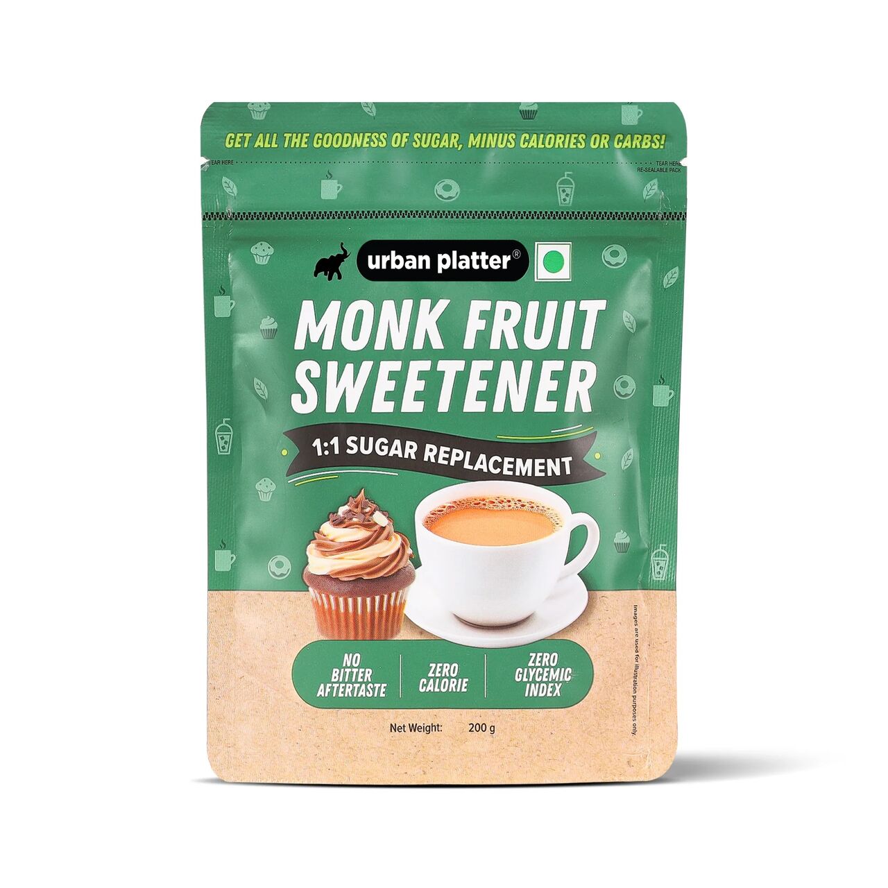 INR 220,  Buy Monk Fruit Sweetener Online For Everyday Use | Urban Platter